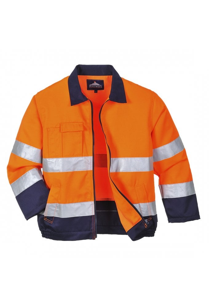 TX70 Portwest Mardid Hi Vis Contrast Bomber (Small to 3XLarge (2 COLOURS) RIS 3279 TOM In Orange