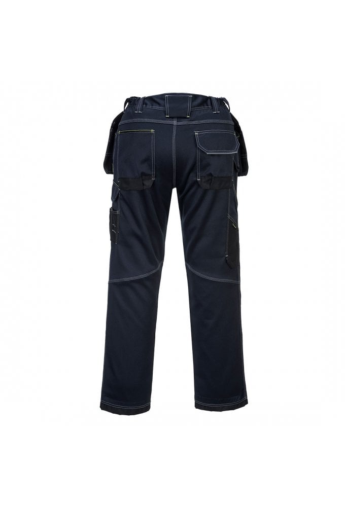 T602 - PW3 Stretch Holster Work Trousers Navy / Black (32 to 48 Waist)