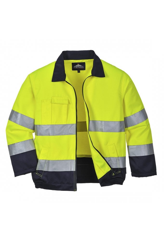 TX70 Portwest Mardid Hi Vis Contrast Bomber (Small to 3XLarge (2 COLOURS) RIS 3279 TOM In Orange