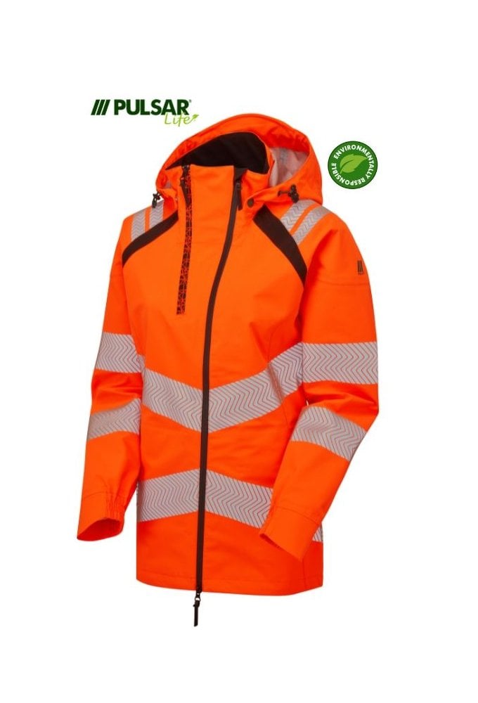 LFE960-ORG Pulsar PULSAR® LIFE Ladies Shell Jacket Orange Size Small-6XL RIS-3279