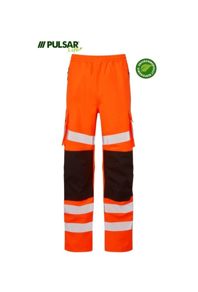 LFE907-ORG Pulsar PULSAR® LIFE Overtrouser Orange/Black Size Small-6XL (Short, Reg and Tall Length) RIS-3279