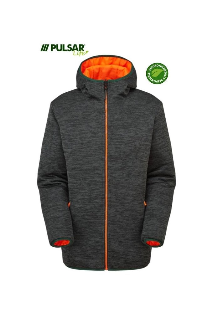 LFE913-ORG Pulsar PULSAR® LIFE Men's Reversible Puffer Jacket Orange Size Small-6Xl RIS-3279