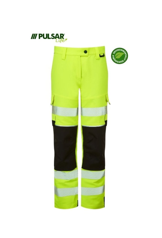 LFE921-ORG Pulsar PULSAR® LIFE Men's Stretch Combat Trouser Yellow Size 32-54 (Short, Regular and Tall Length)
