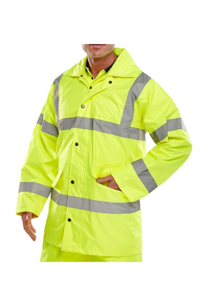 TJ8 Beeswift Light Weight Unlined Hi Visibility Jacket (Small To 6XL)  2 COLOURS