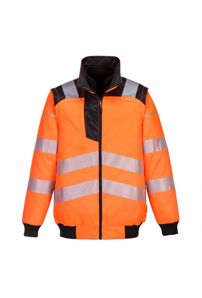 PW302 Potwest Hi-Vis 3-in-1 Pilot Jacket (Small to 3XLarge) 2 COLOURS RIS 3279 TOM in Orange