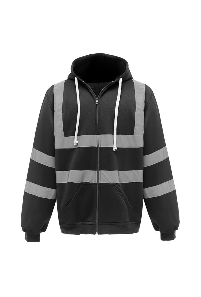 YK012 Yoko Hi Vis Full Zip Hoodie (Small to 3Xlarge) 6 COLOURS RIS 3279 TOM In Orange and Orange Navy