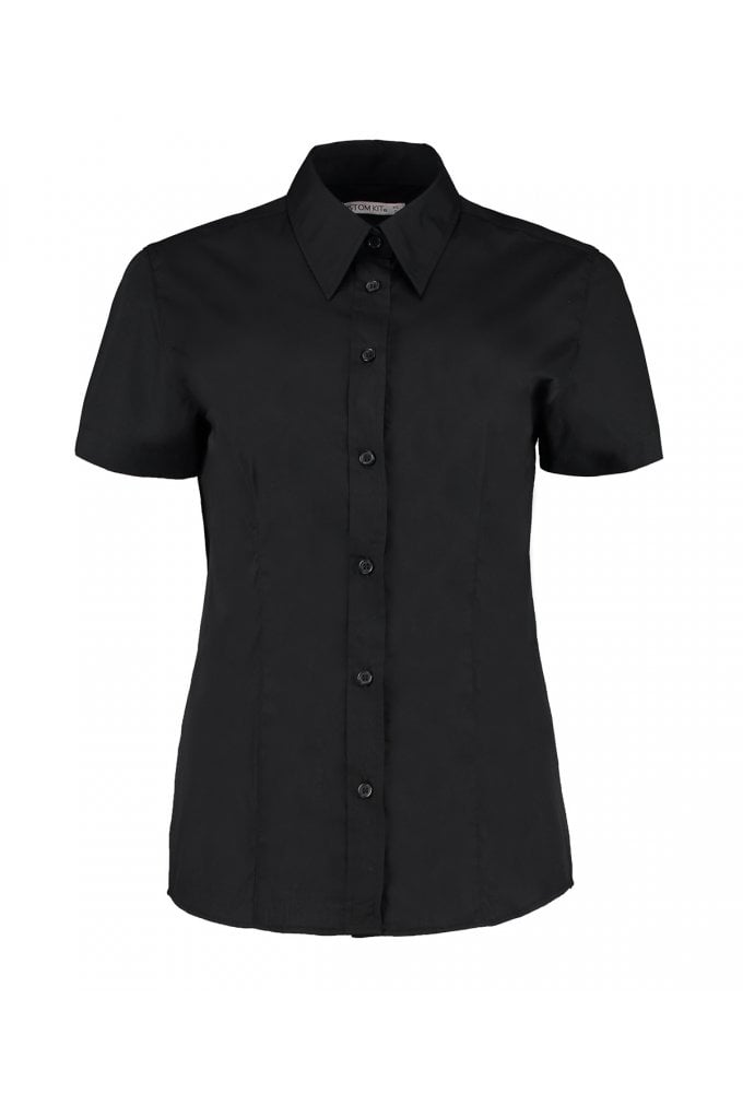 KK728 Womens Workforce Short Sleeved Blouse  (Size 8 To Size 28)  2 COLOURS