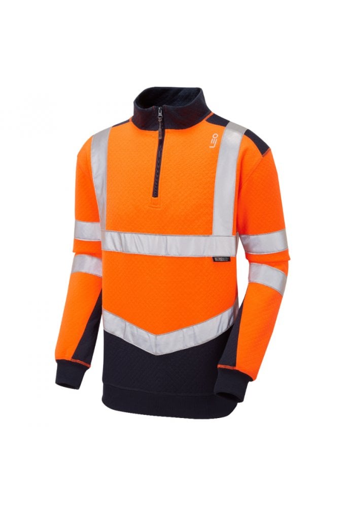 SS08 Tapeley Two Tone Hi Vis 1/4 Zip Sweat (Small to 6XLarge)