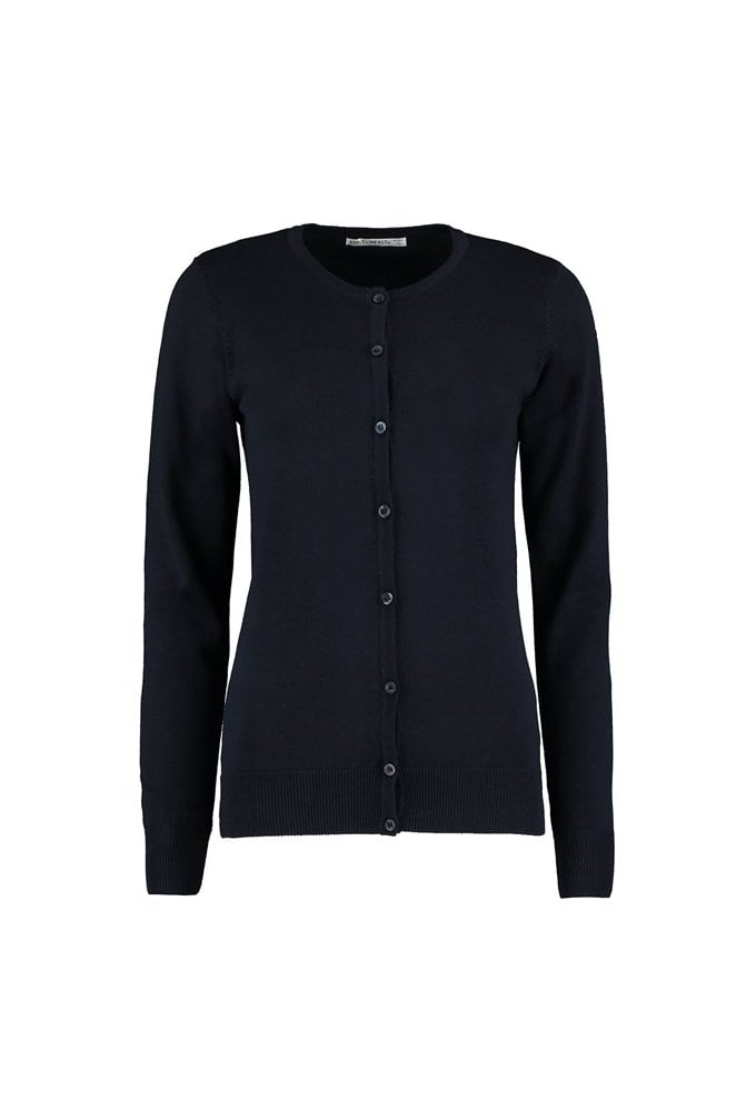 KK355 Women's Arundel crew neck cardigan long sleeve (classic fit) (Size 6 to 20) 2 COLOURS