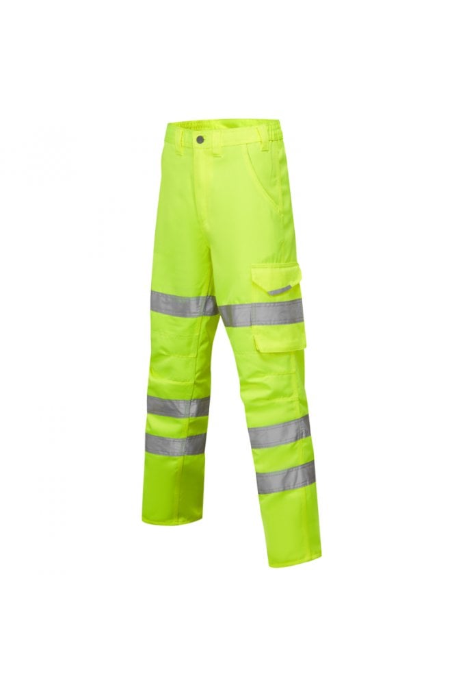 CL01 Pennymoor ISO 20471 Class 2 Women's Poly/Cotton Women's Cargo Trouser Yellow (6 to 26)