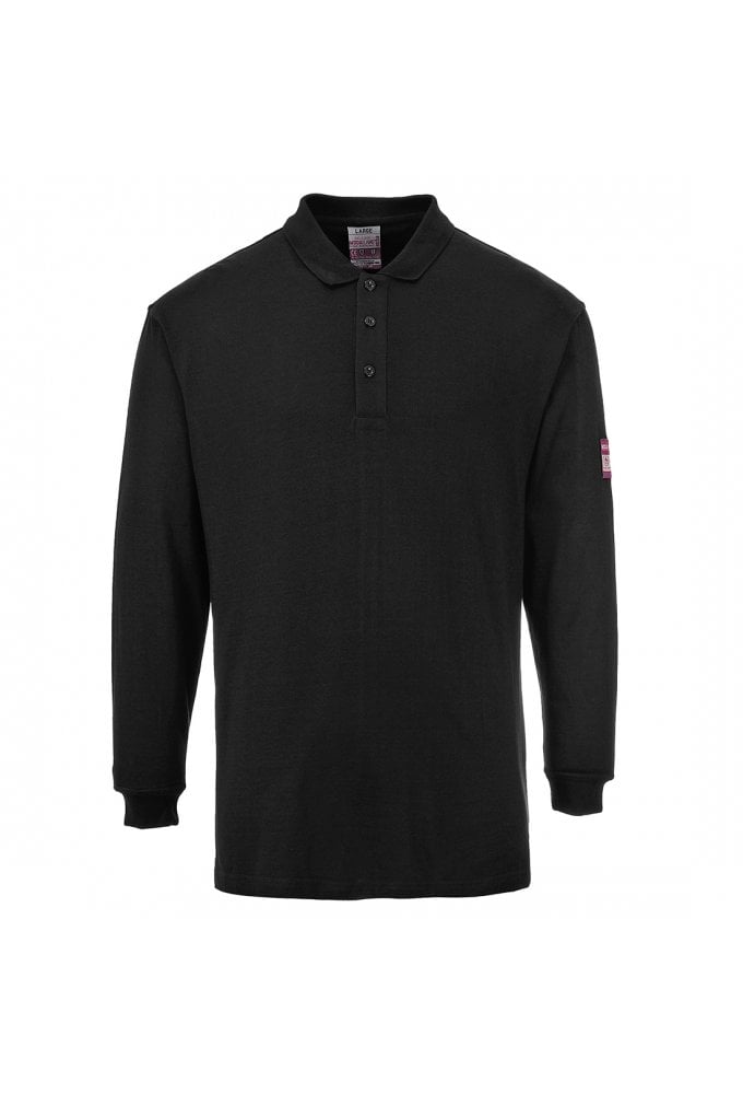 FR10 Flame-Resistant Anti Static Long Sleeved Polo Shirt (Small to 5XLarge) 3 COLOURS