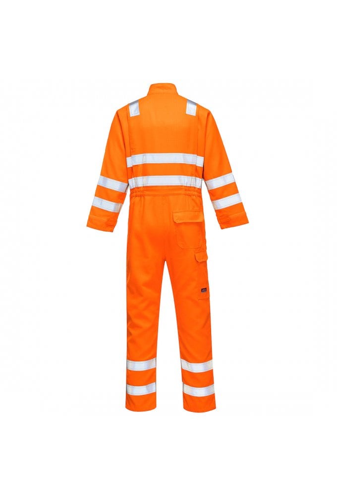 MV91 - Portwest Modaflame RIS Orange Coverall (Size Small to 3XLarge) RIS 3279 TOM
