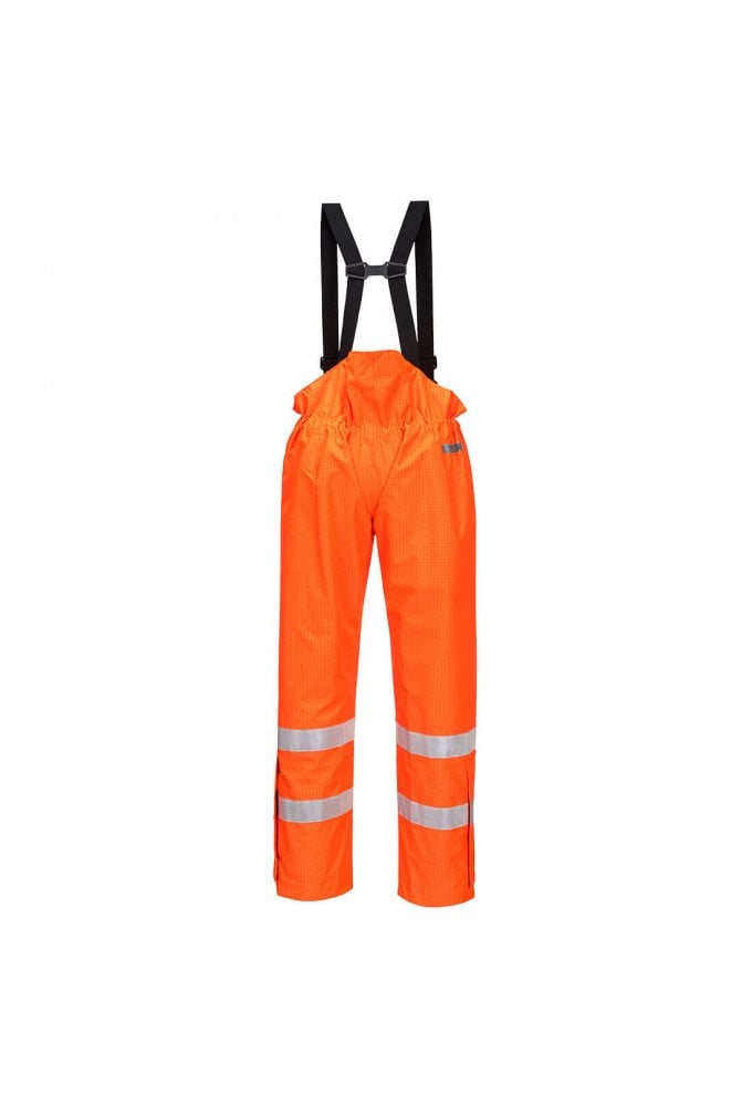 S780 BizFlame Salopettes Antistatic Flame Retardent Breathable . Waterproof (Small To 2XL) 2 COLOURS RIS 3279 TOM Orange Onlay