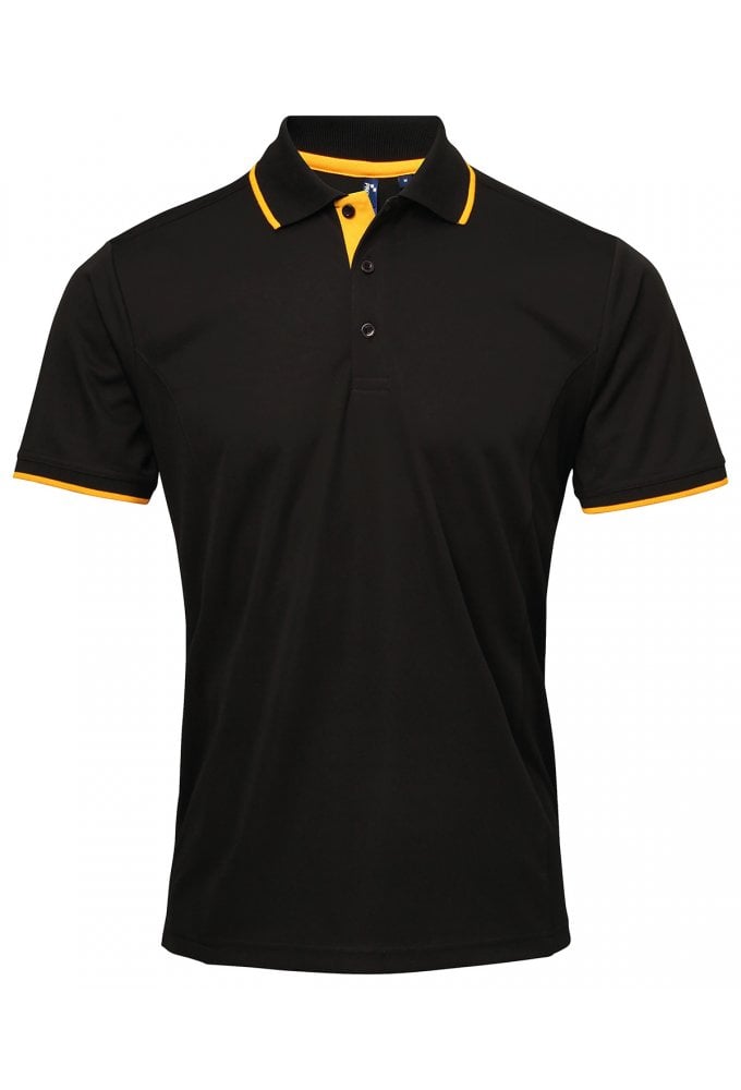 PR618 Premier Contrast Coolchecker® polo Size Small-4XL (11 Colours)