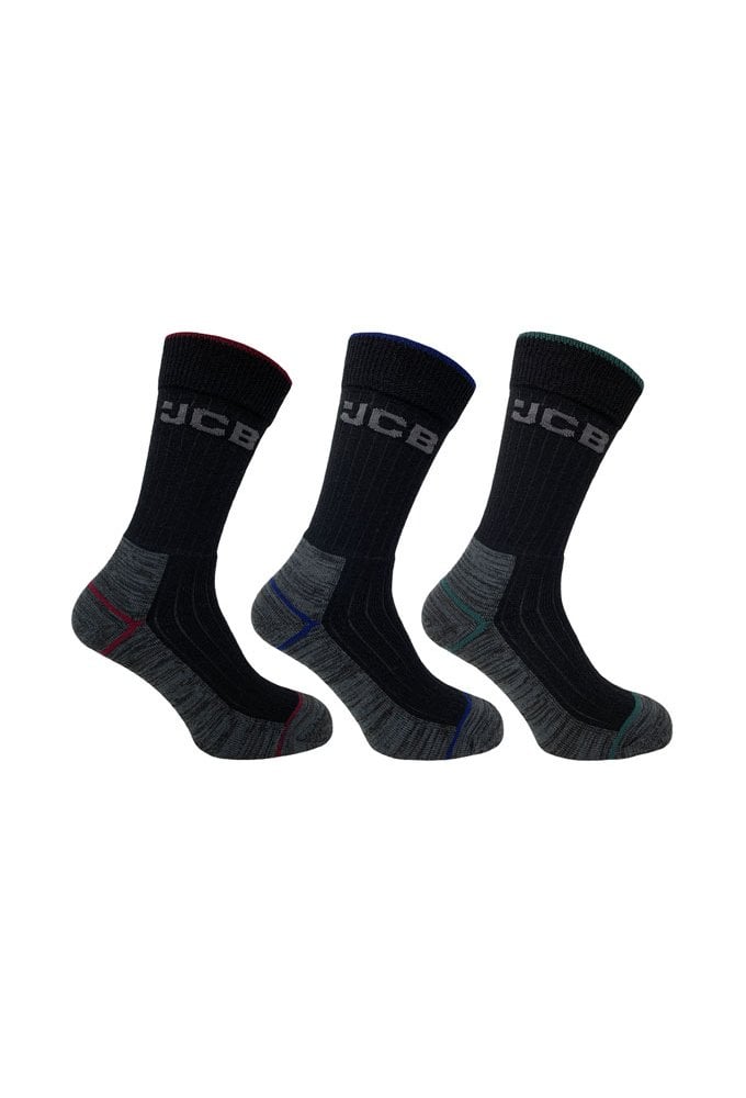 JCBX000190 Tough Work Socks (6 to 11) Pack of 3