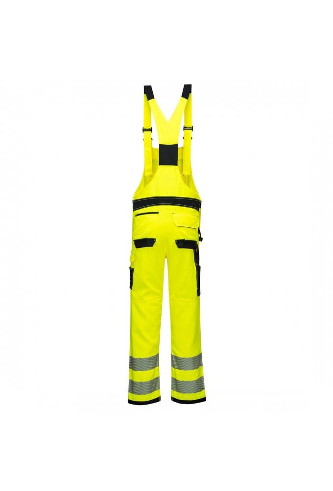 PW344 PW3 Portwest HI Vis Bib and Brace ( 35 to 55 waist) 2 Colours RIS3279 TOM IN ORANGE/BLACK