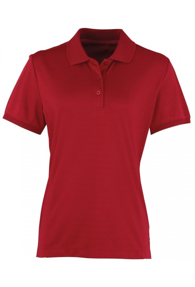 PR616 Premier  PR616 Women's Coolchecker® piquÃ© polo Size 8-18 (18 COLOURS)