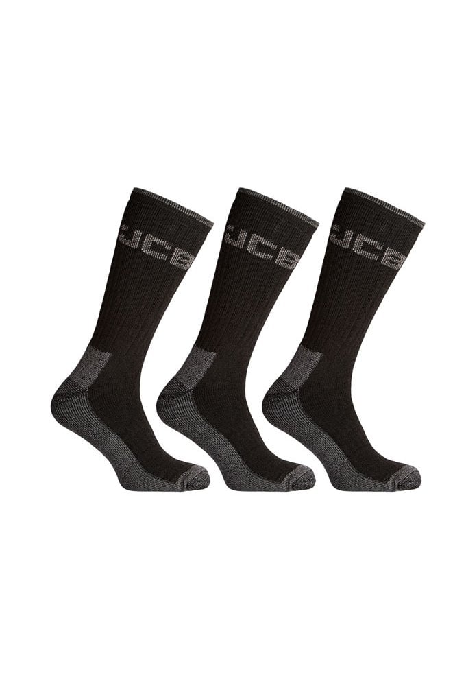 JCB Heavy Duty work Socks 3PK Size 6 to 11