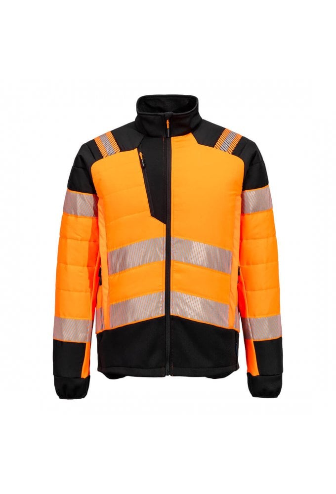 Portwest T170 - PW3 Hi-Vis Hybrid Baffle Jacket Sizes Small-4XL (2 COLOURS)