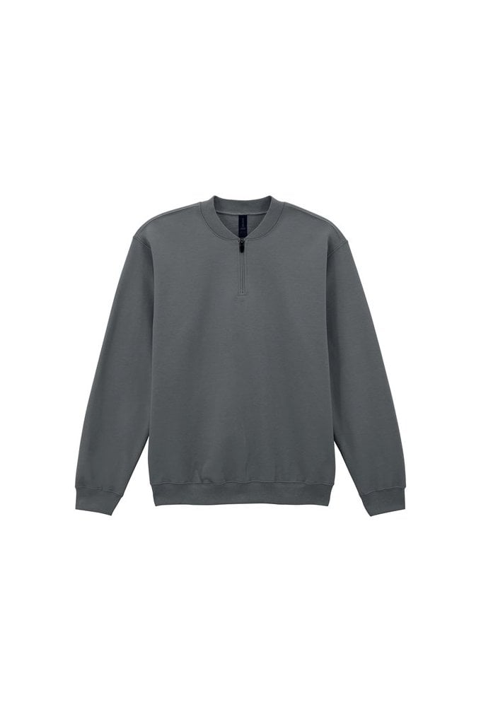 GD069 Gildan Softyle Mid wesight 1/4 zip Fleece Lined Sweat (Small to 3XLarge) 9 COLOURS