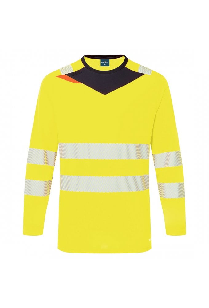 Portwest DX416 DX4 Hi-Vis T-Shirt Long Sleeve Sizes Small-6XL (2 COLOURS)