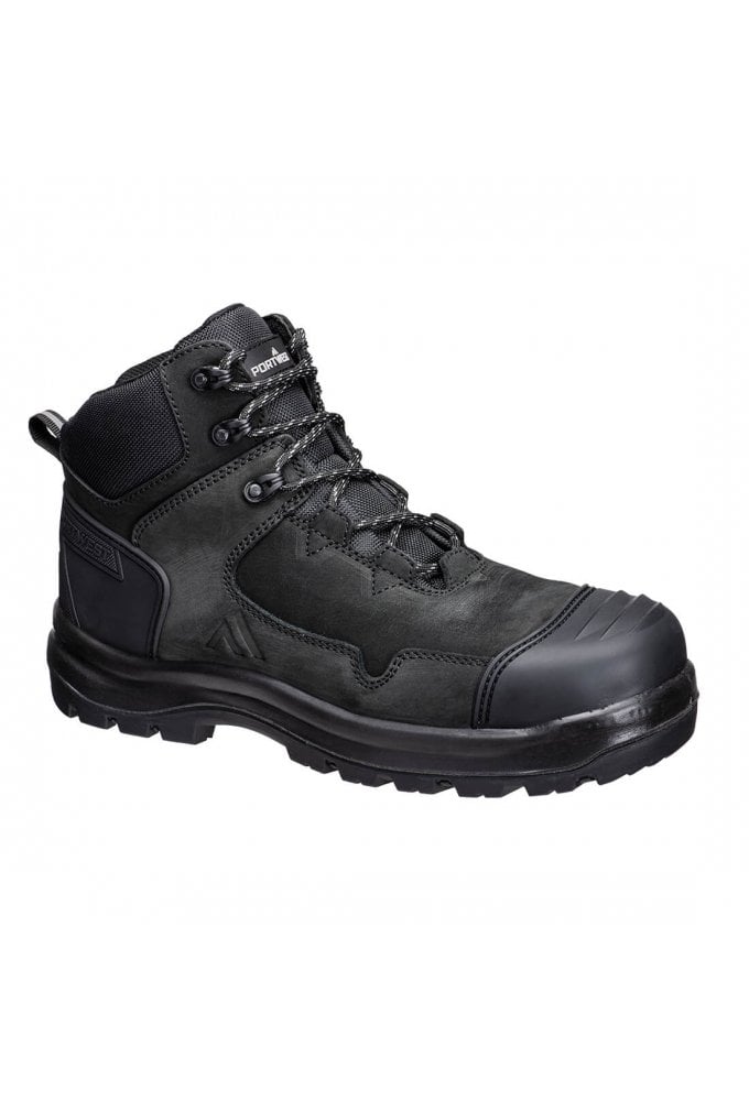 Portwest FD04 Composite Nubuck Leather Mid Boot Ladder Grip Fuel and Oil Resistant Perforation Resistant S3S HRO SR FO SC LG