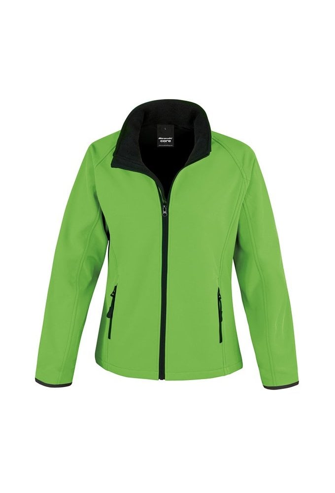 R231F Women's Core printable softshell jacket (XSMALL TO 2XLARGE) 9 COLOURS