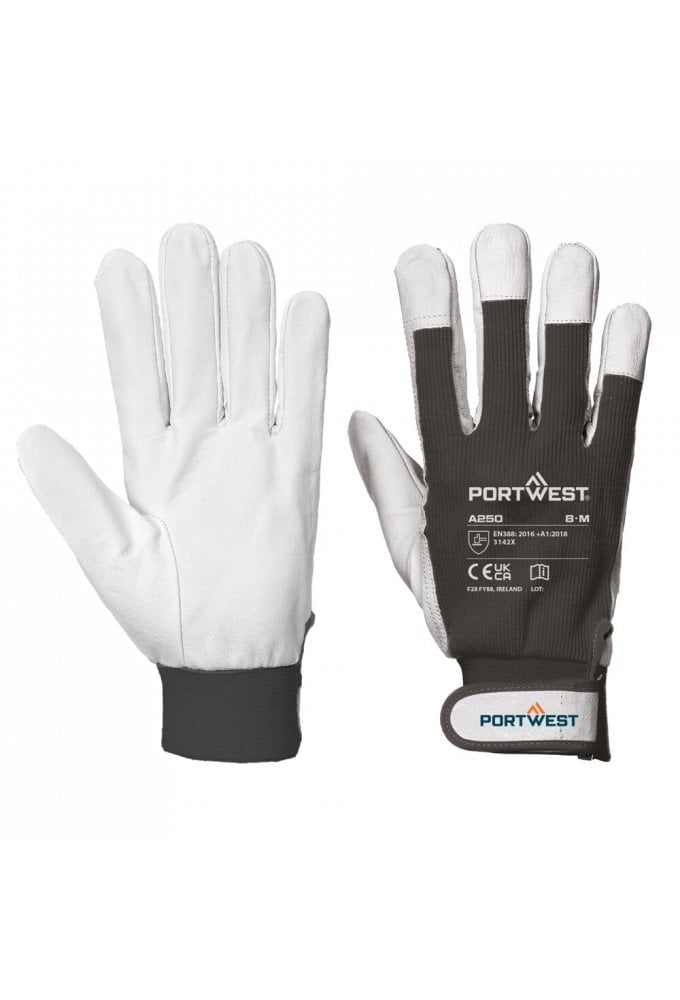 Leather 110 Grain Palm Mechanical Glove