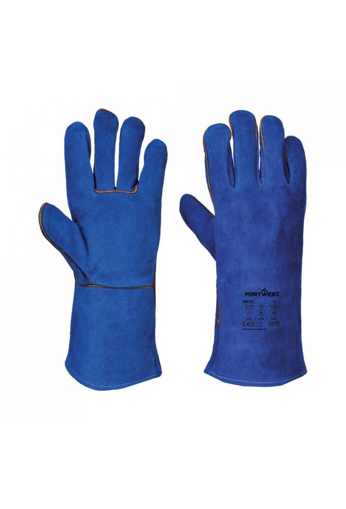Welders 210 Split Leather Blue Gauntlet