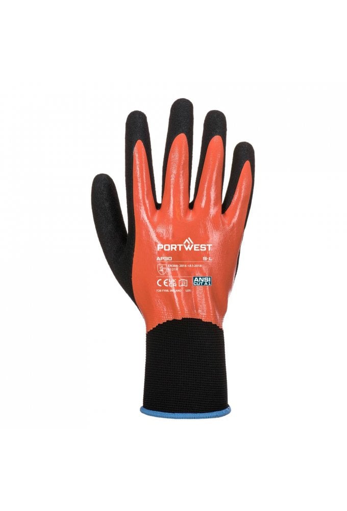 Grip 13 Nitrile Foam Aqua Glove