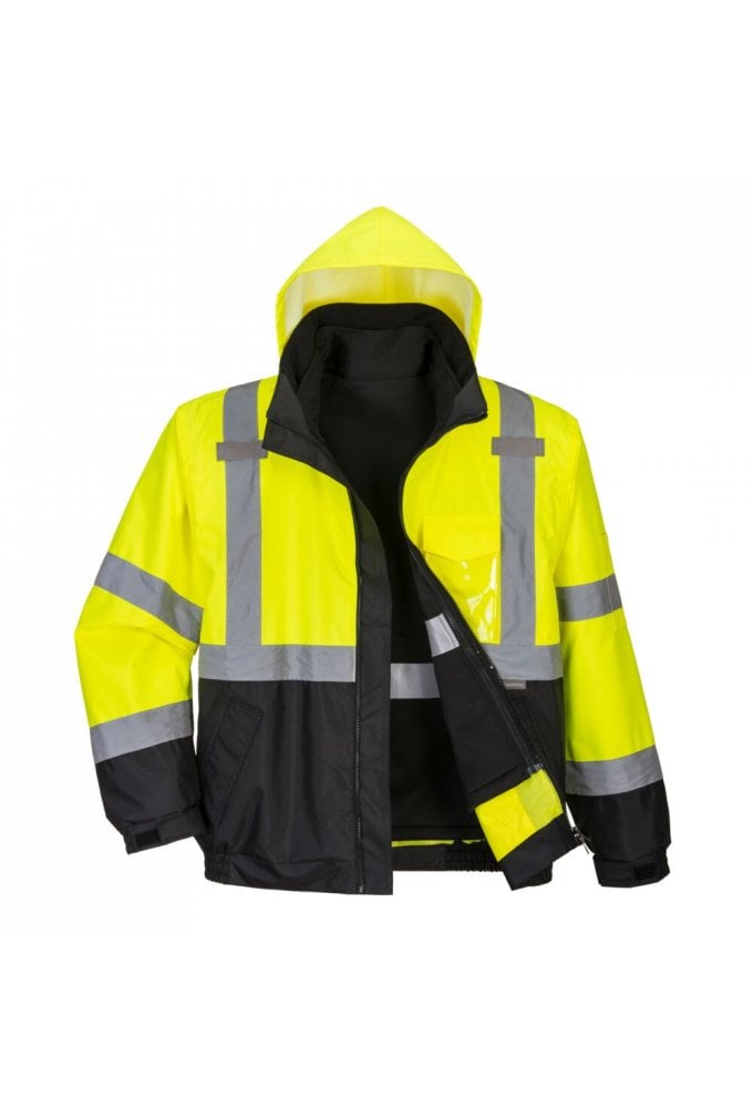 Hi-Vis 3-in-1 Contrast Premium Bomber Jacket