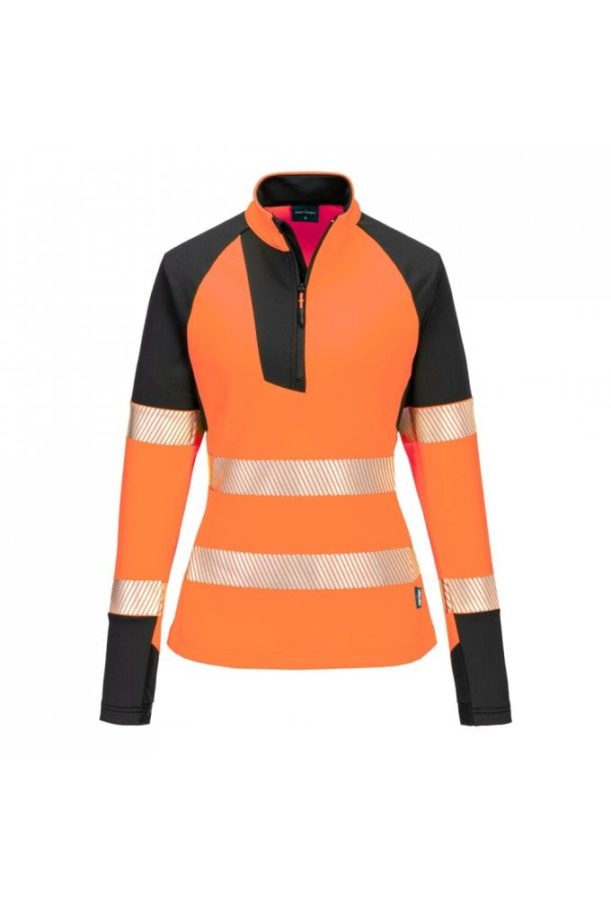 PW3 Hi-Vis Women's 1/4 Zip Sweatshirt
