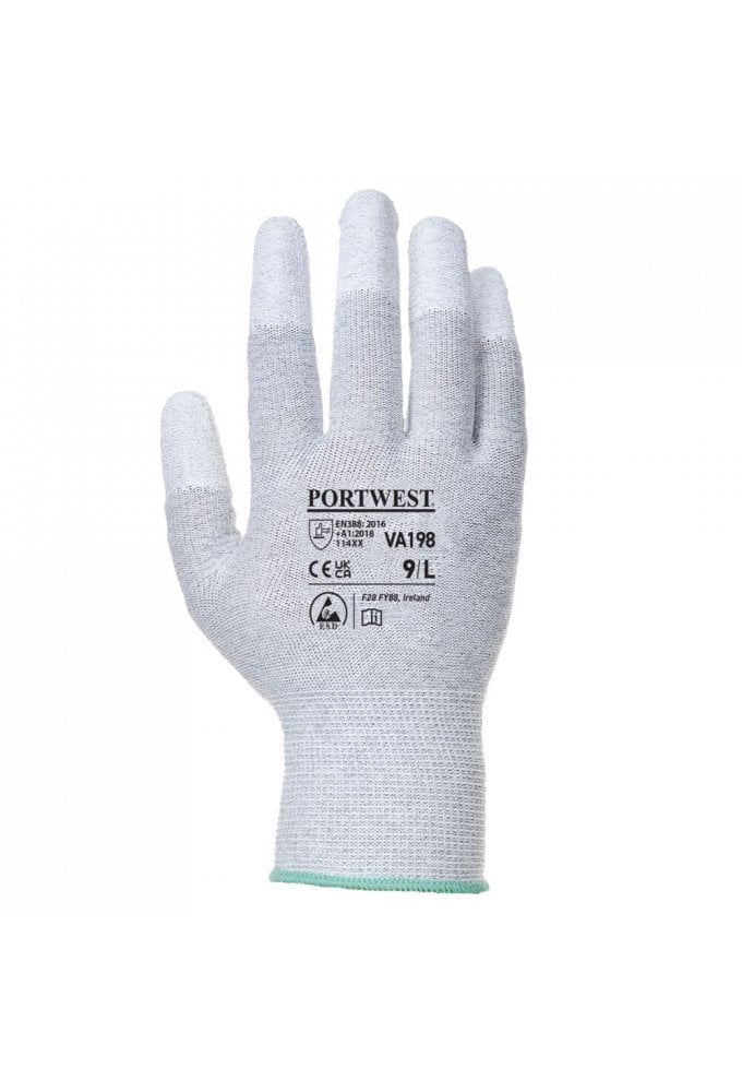 Vending Antistatic PU Fingertip Glove