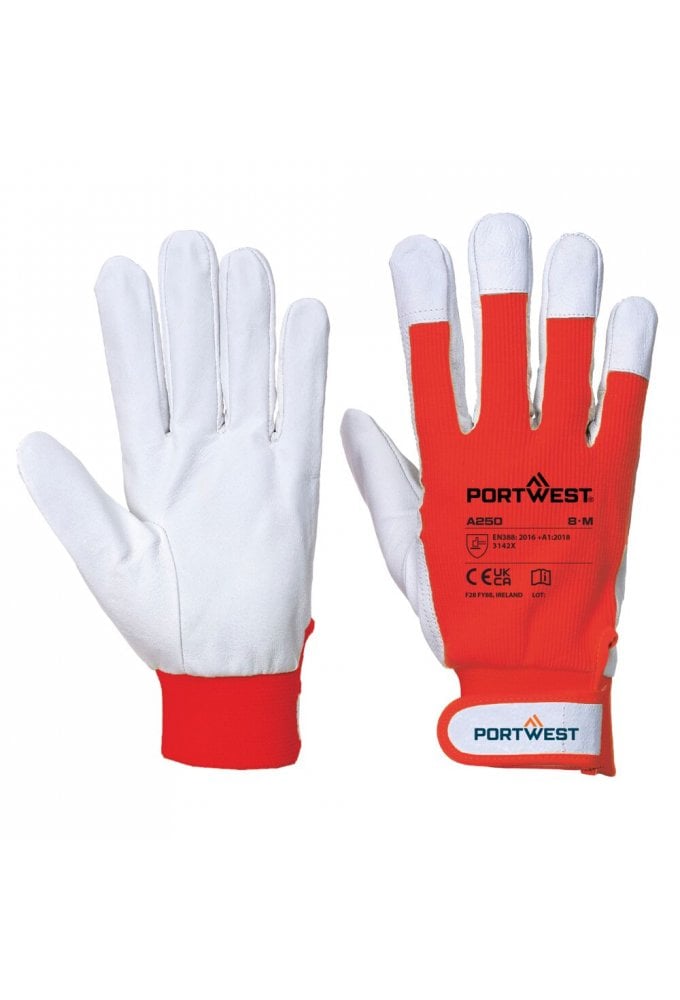 Leather 110 Grain Palm Mechanical Glove