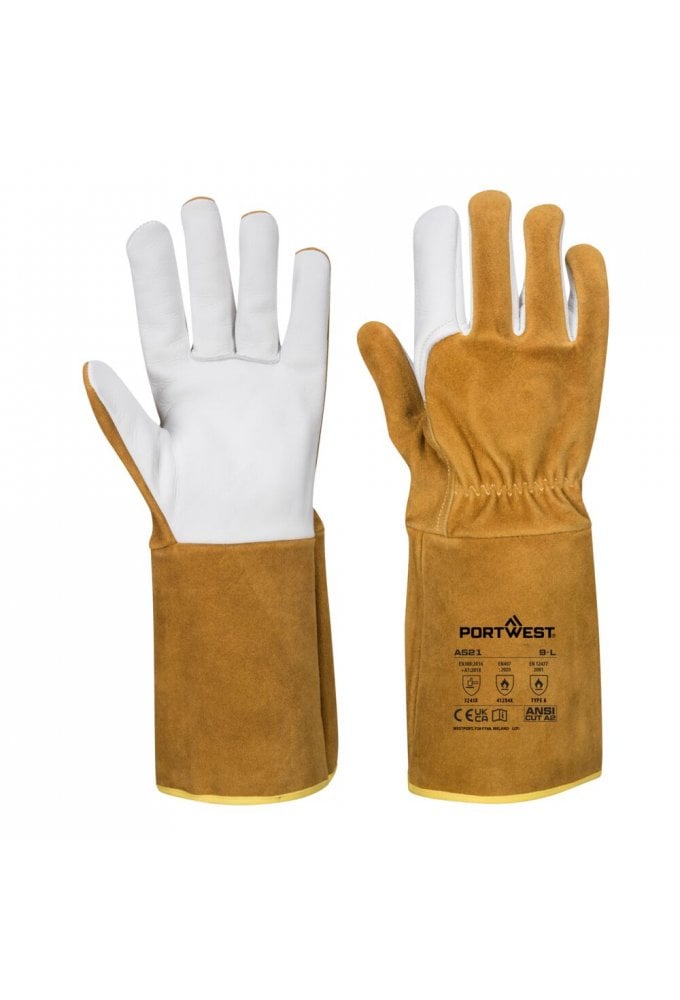 TIG Welders 220 Grain Leather Gauntlet