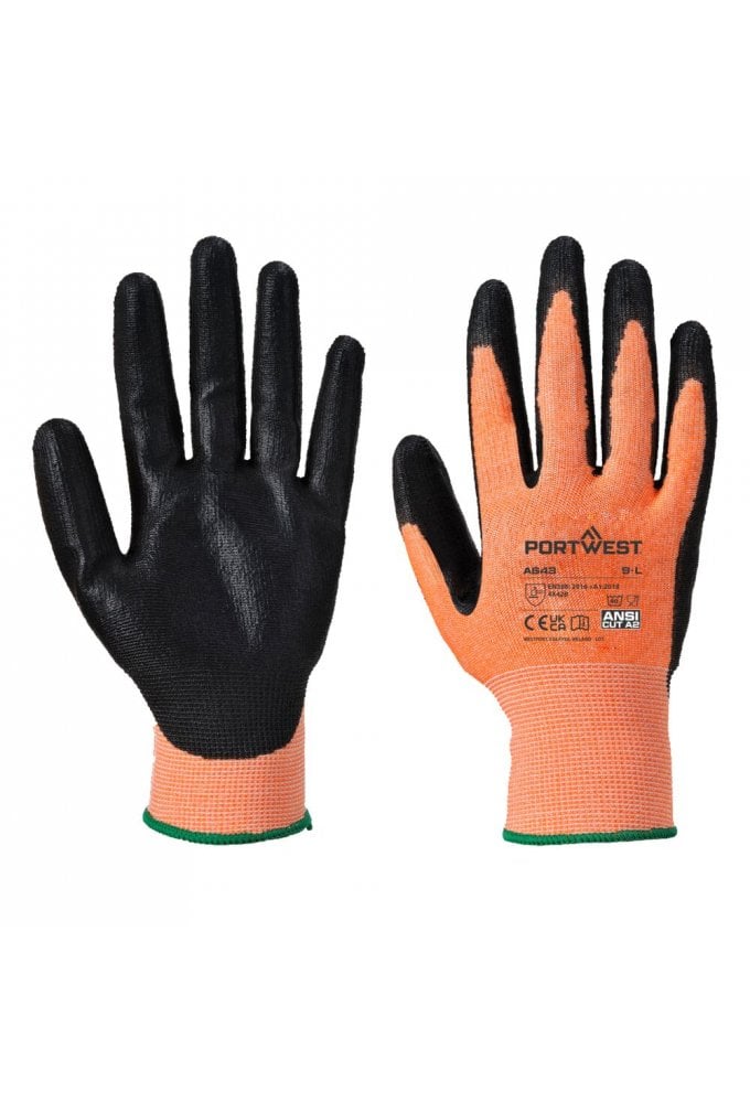 A643 Cut B13 Nitrile Amber Glove