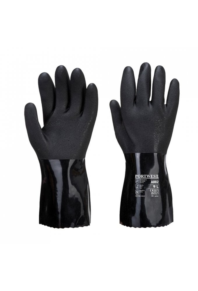 ESD PVC Chemical Gauntlet