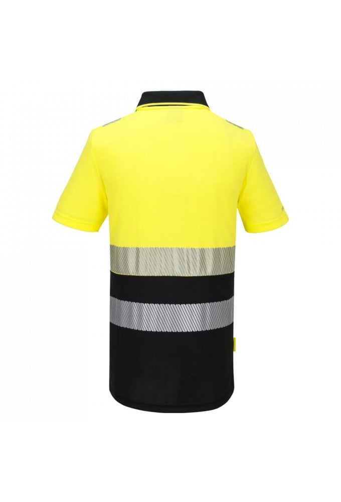 DX4 Hi-Vis Zip Class 1 Polo Shirt S/S