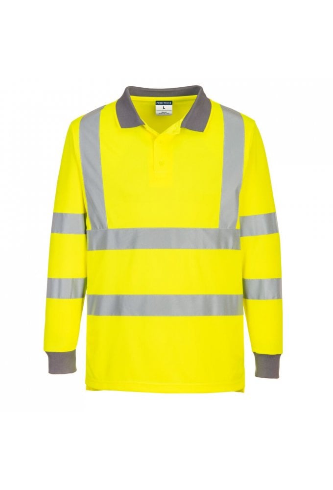 Eco Hi-Vis Polo Shirt L/S (6 Pack)
