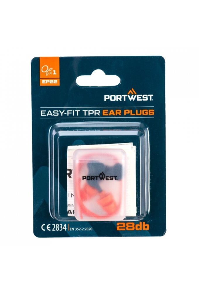 Portwest EP22 Easy Fit TPR Corded (1 Pair)