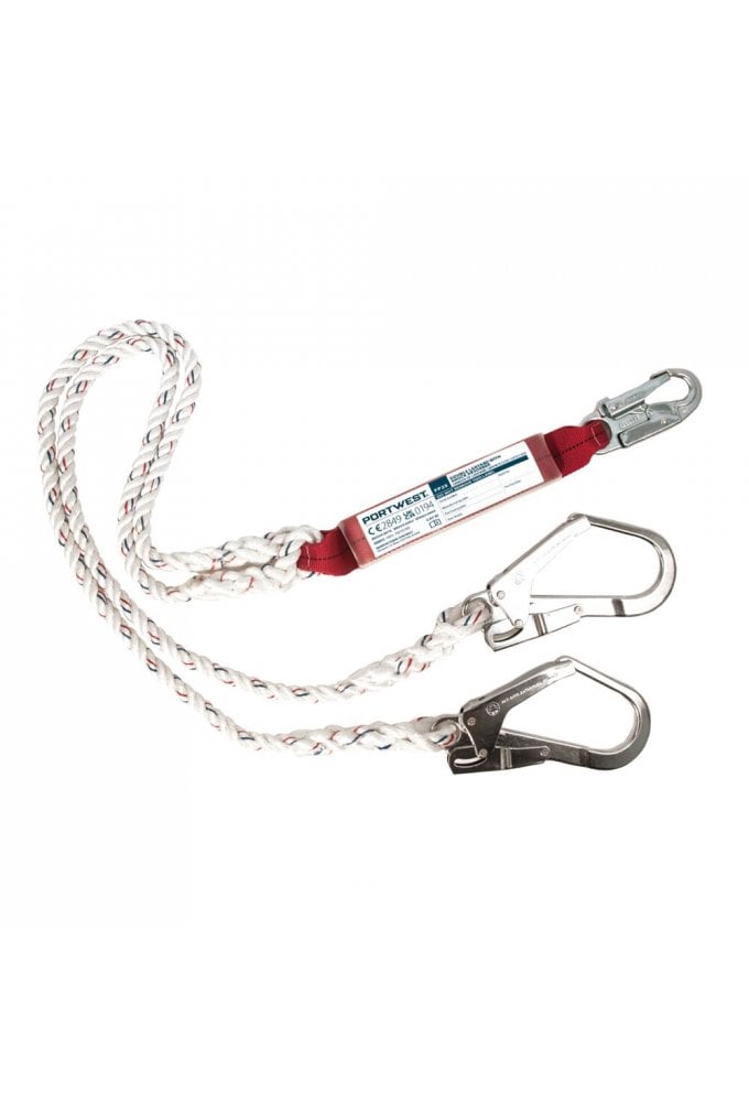 Double 1.8m Lanyard With Shock Absorber