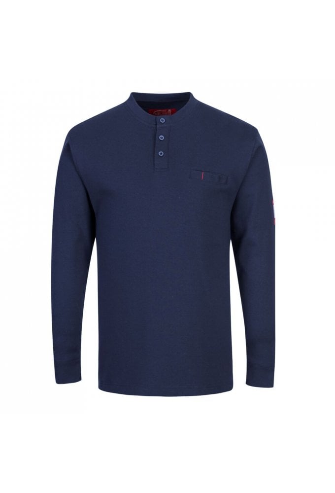 Bizflame Knit FR Long Sleeve Henley