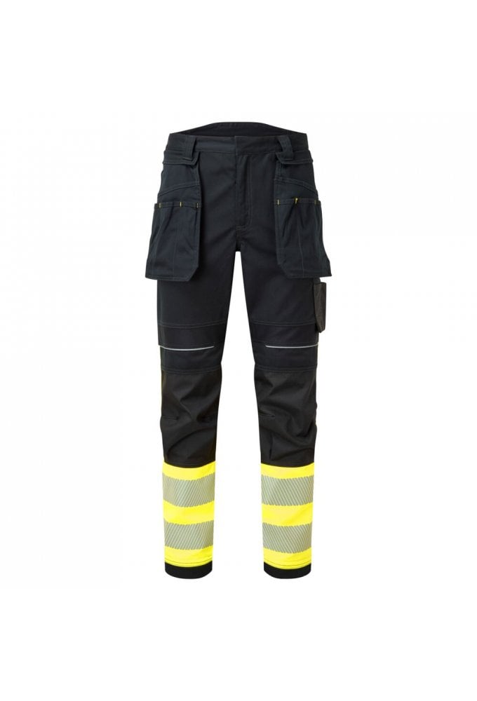 Portwest FR416 PW3 Modaflame Work Hi-Vis Class 1 FR Holster Trousers