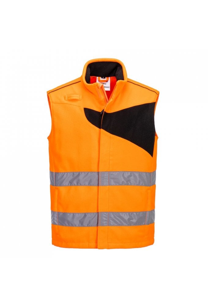 PW2 Hi-Vis Fleece Bodywarmer