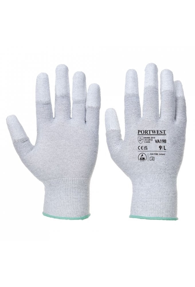 Vending Antistatic PU Fingertip Glove