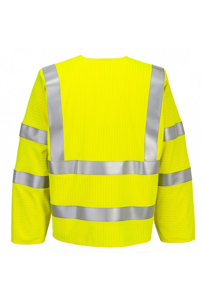 Bizflame Hi-Vis FR Long Sleeve Zip Vest