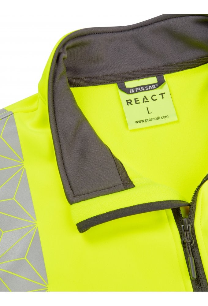 RCT804 Pulsar PULSAR® React 1/4 Zip Yellow
