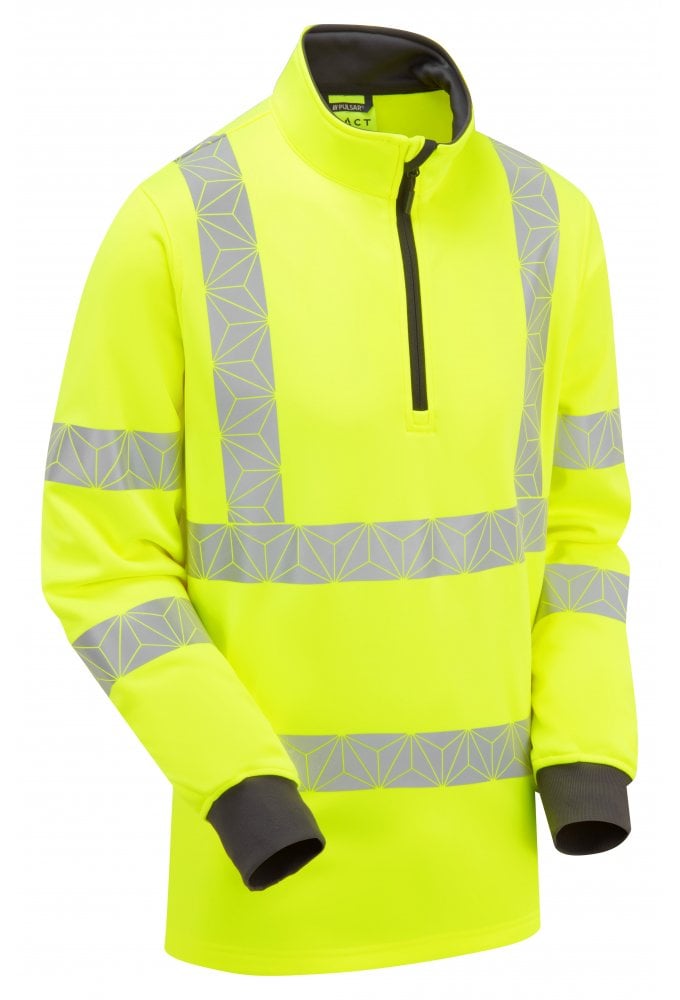 RCT804 Pulsar PULSAR® React 1/4 Zip Yellow