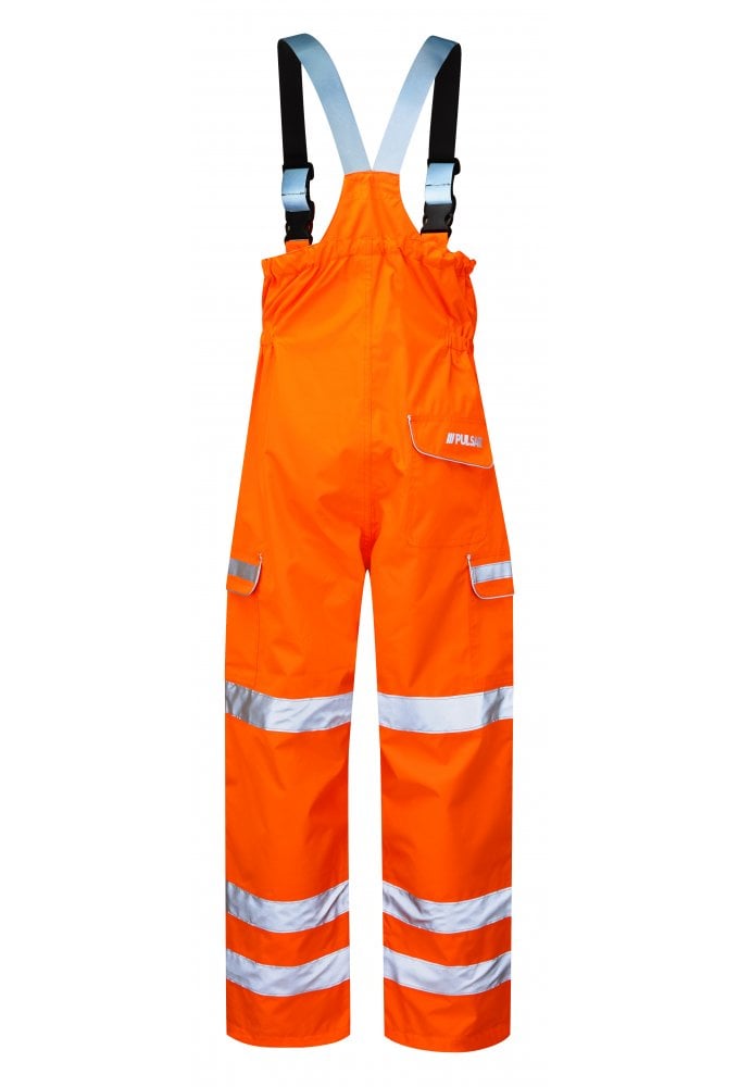 PR504 Pulsar PULSAR® Protect High Visibility Waterproof Salopette Orange