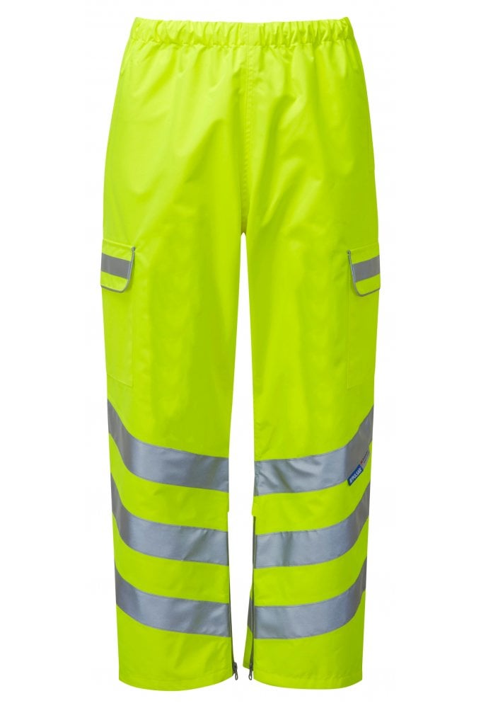 P206TRS Pulsar PULSAR® Protect High Visibility Waterproof Over Trouser Yellow